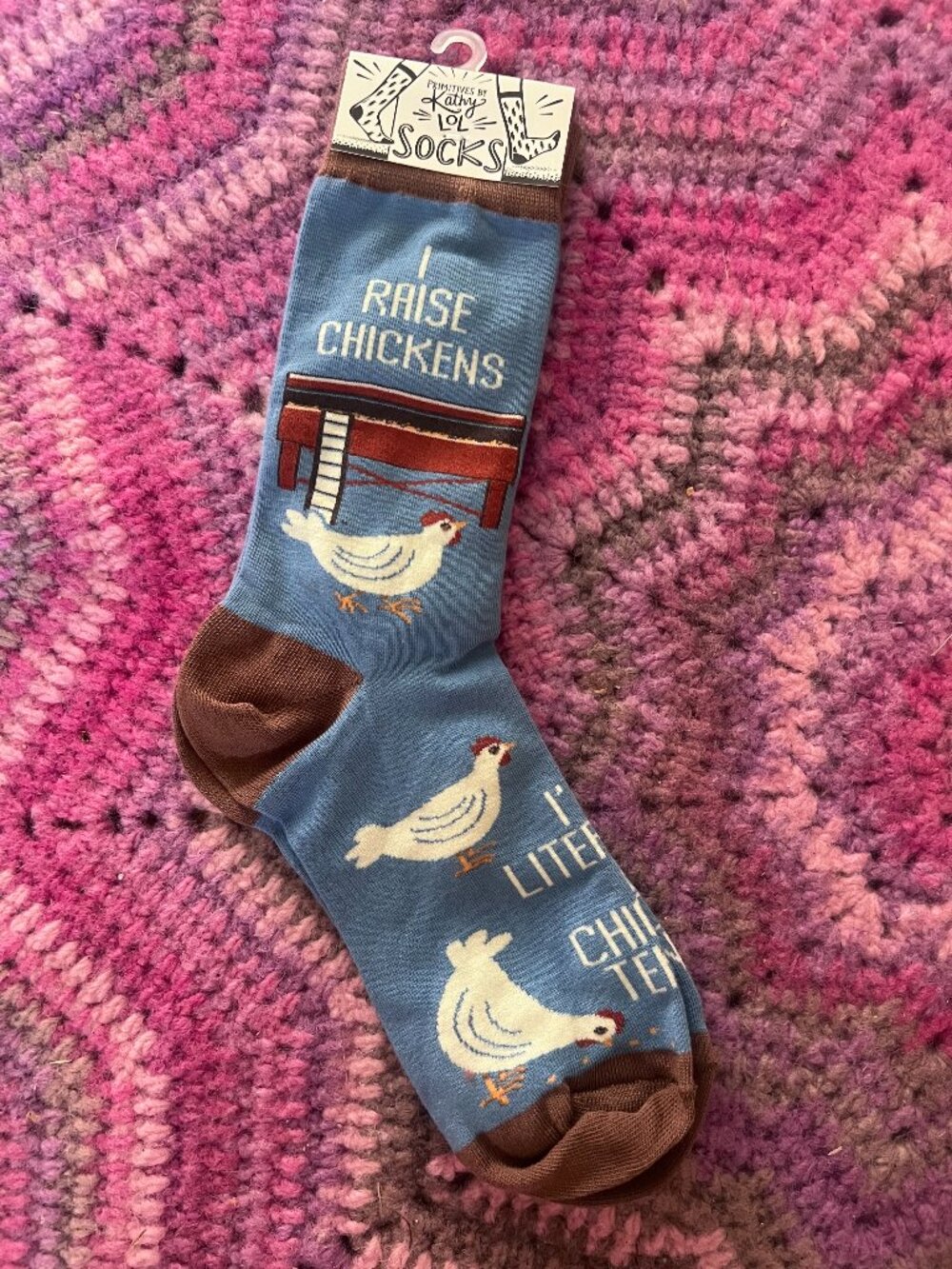 NWT Primitives by Kathy I Raise Chickens Socks